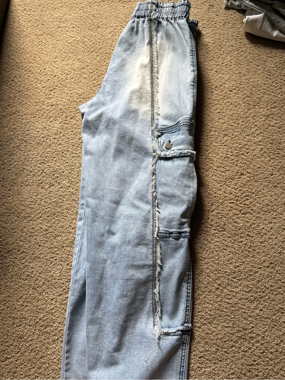 Oli & Hali Light Blue Cargo Track Pants - Picture 13 of 14